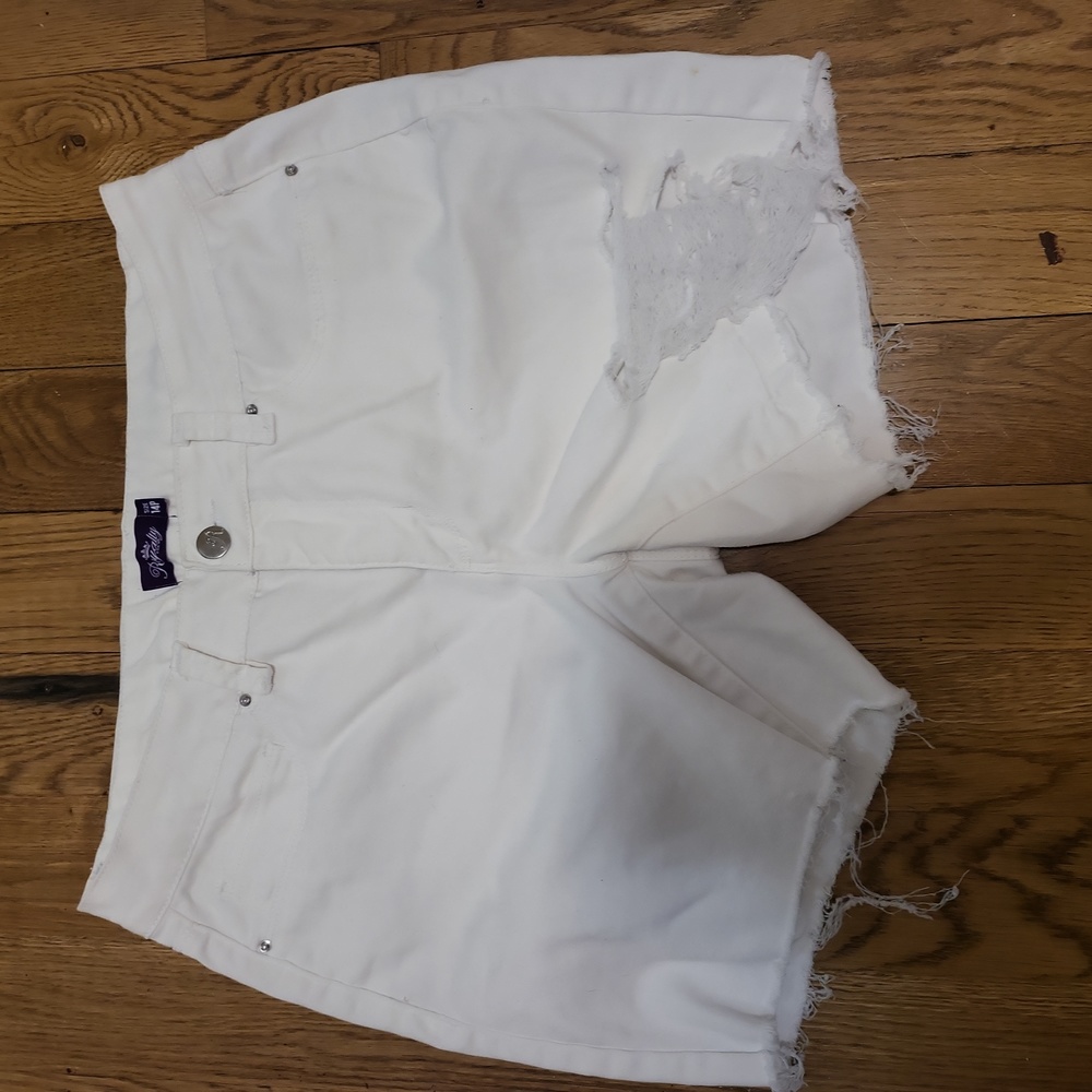 Royalty For Me Distressed Shorts